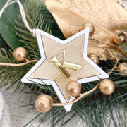ornament with initial