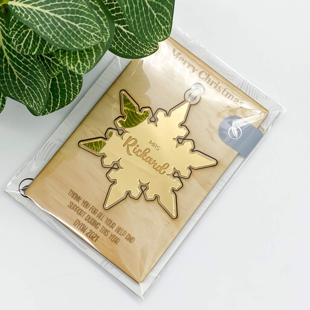 Christmas Star Ornament Card