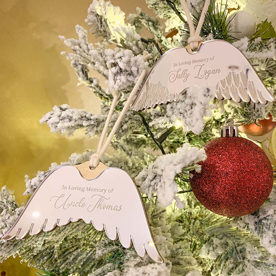 Angel Wings Ornament- Memorial