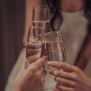 personalised champagne glasses
