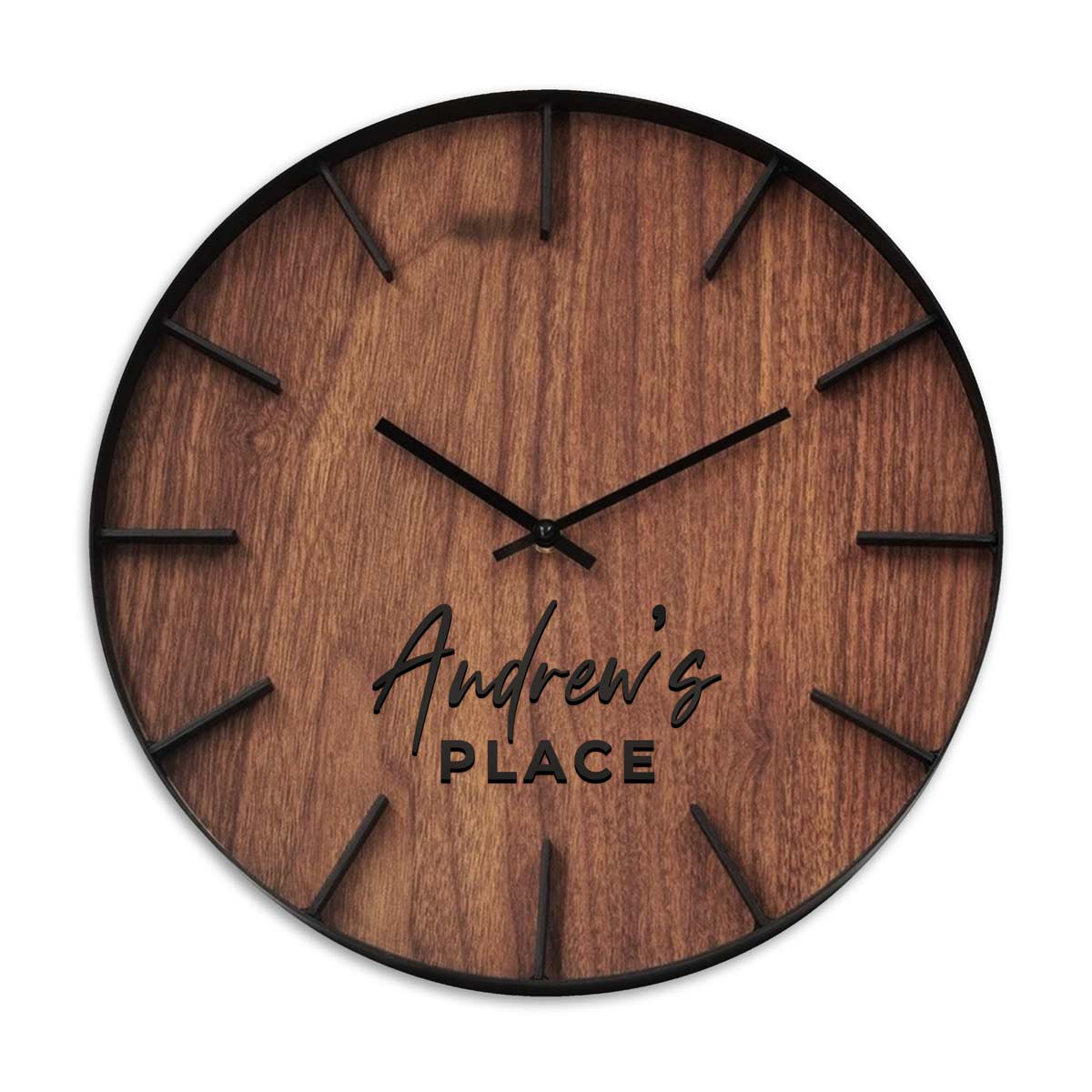 Personalised Silent Wall Clock 40cm