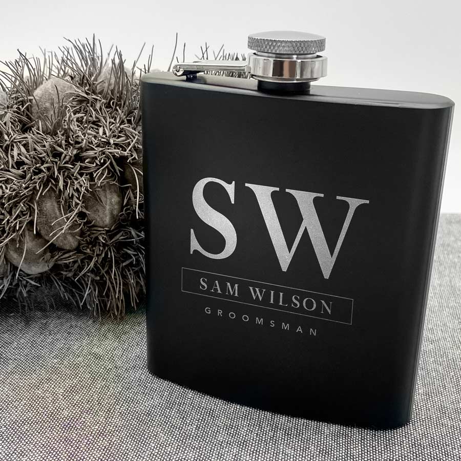groomsman gift flask