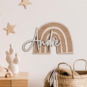 name plaque rainbow