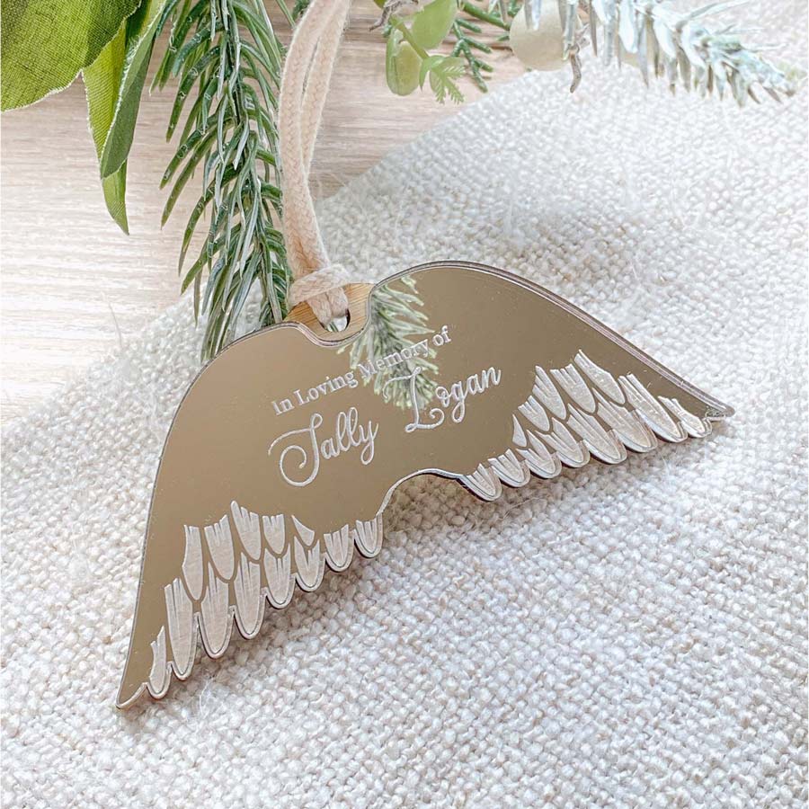 Angel Wings Ornament- Memorial