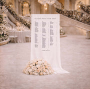 Ally Fabric Wedding Seating Chart