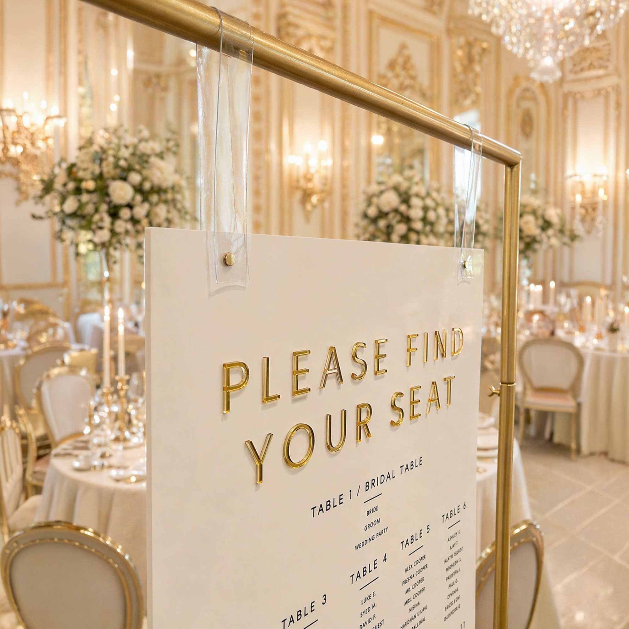 Anna Personalised Wedding Seating Chart