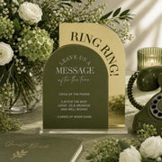Acrylic Audio Guestbook Wedding Sign