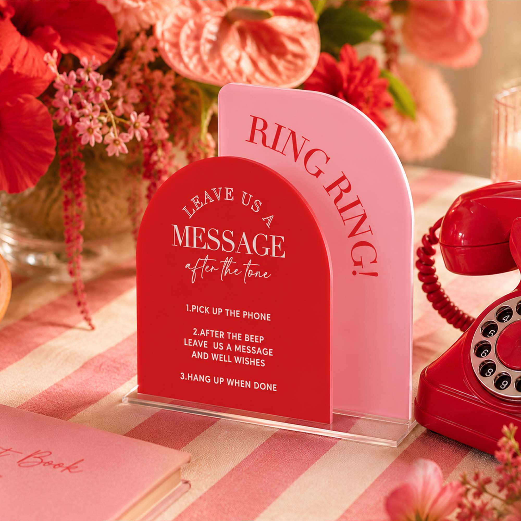Acrylic Audio Guestbook Wedding Sign