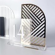 Chevron Double Lux Acrylic Table Numbers