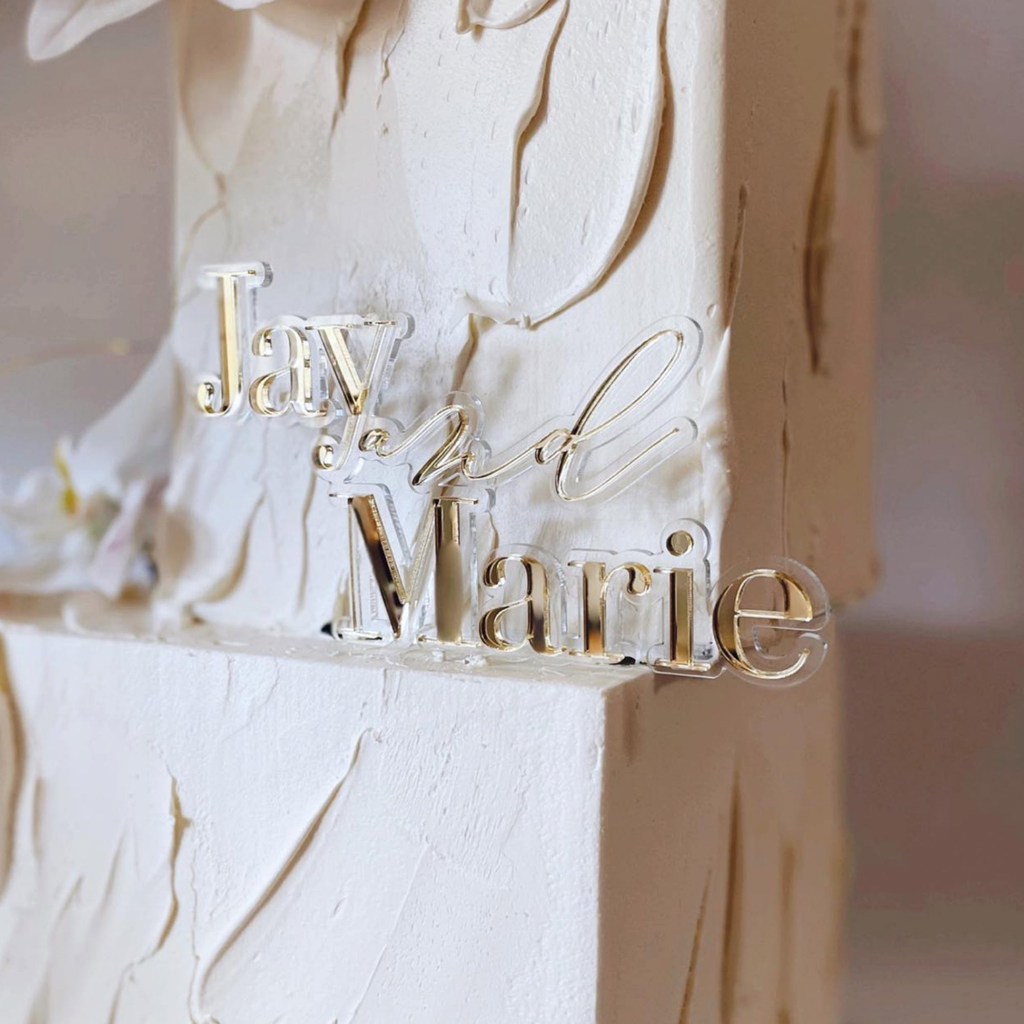 Custom Floating Layered Cake Fropper- wedding cake topper