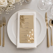 Personalised Wedding Acrylic Table Menu 4x8| Plate Menu