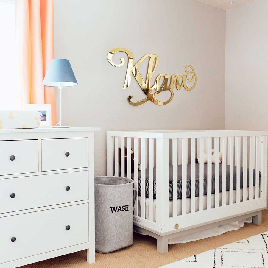 mirror name plaque