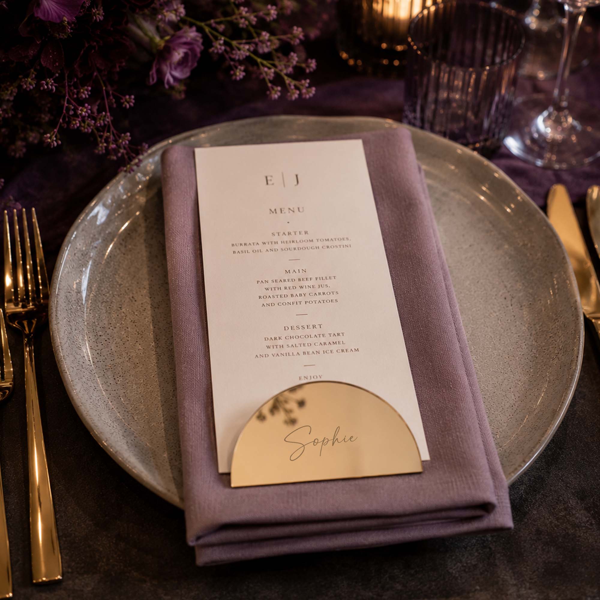 Personalised Arch Acrylic Coasters or Place cards