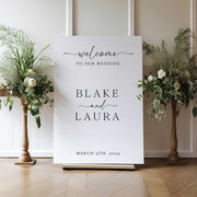 Lisa Acrylic Wedding Welcome Sign