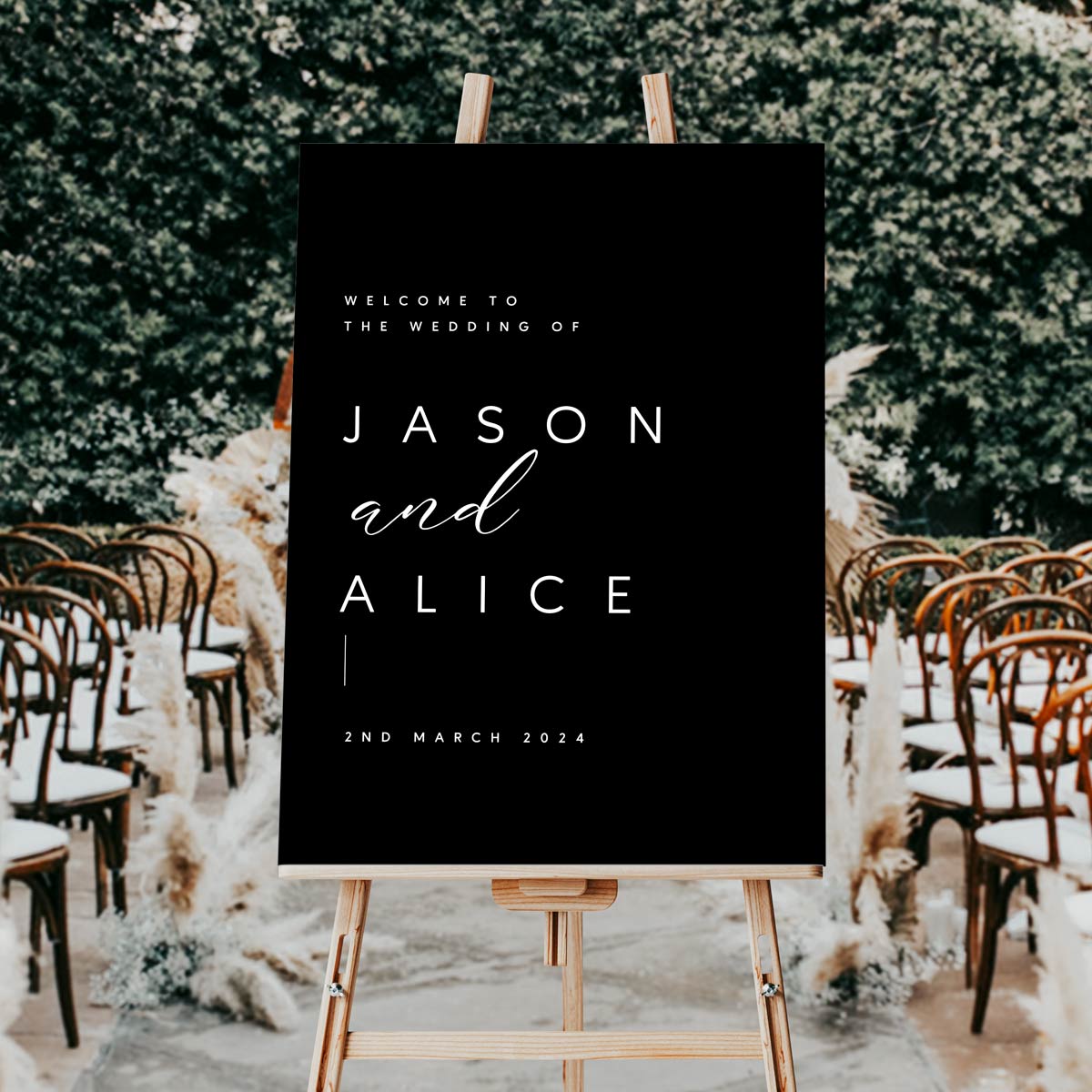 Alice Acrylic Wedding Welcome Sign