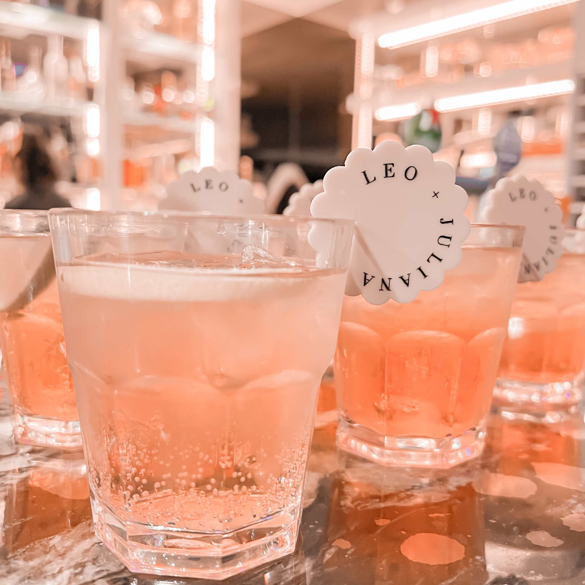 Personalised Drink Tags- wave