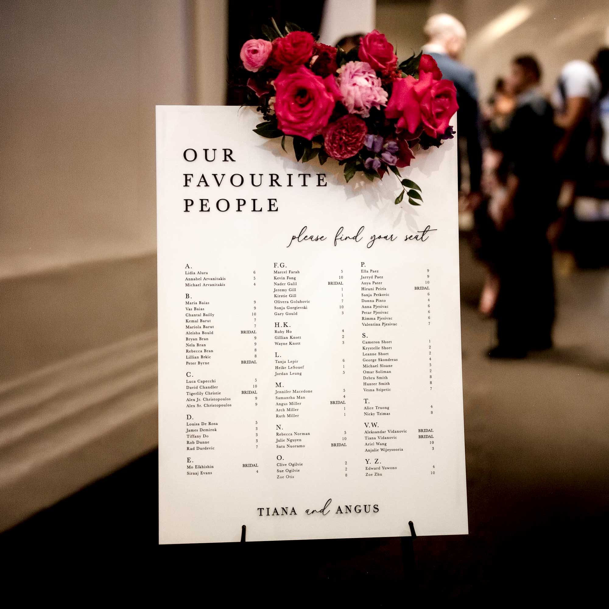 Tiana Wedding Welcome Sign and Seating Chart Bundle Package