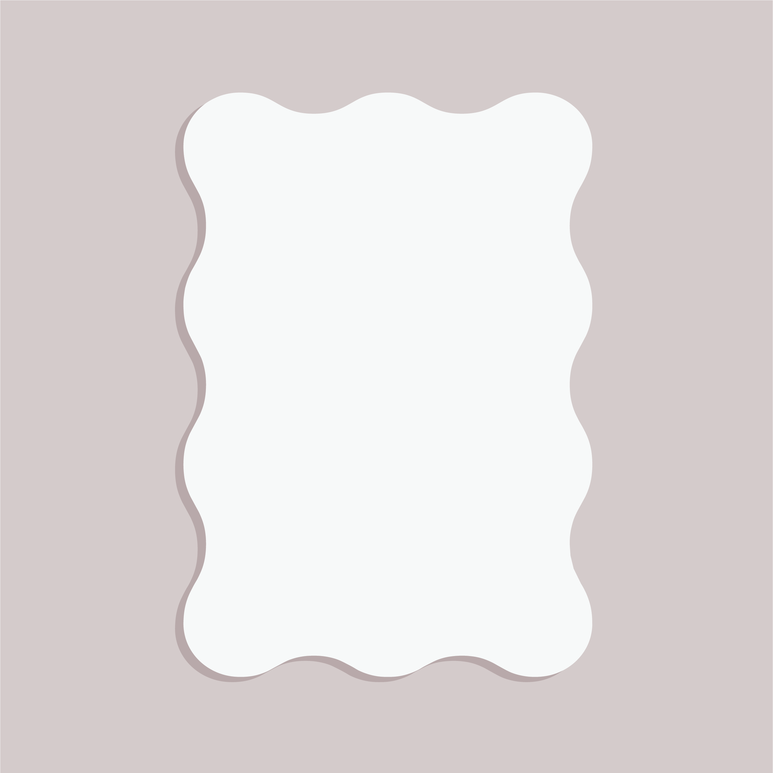 Acrylic Blank Side Wave 3mm