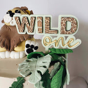 Custom Layered Acrylic Wild One Birthday Cake Topper