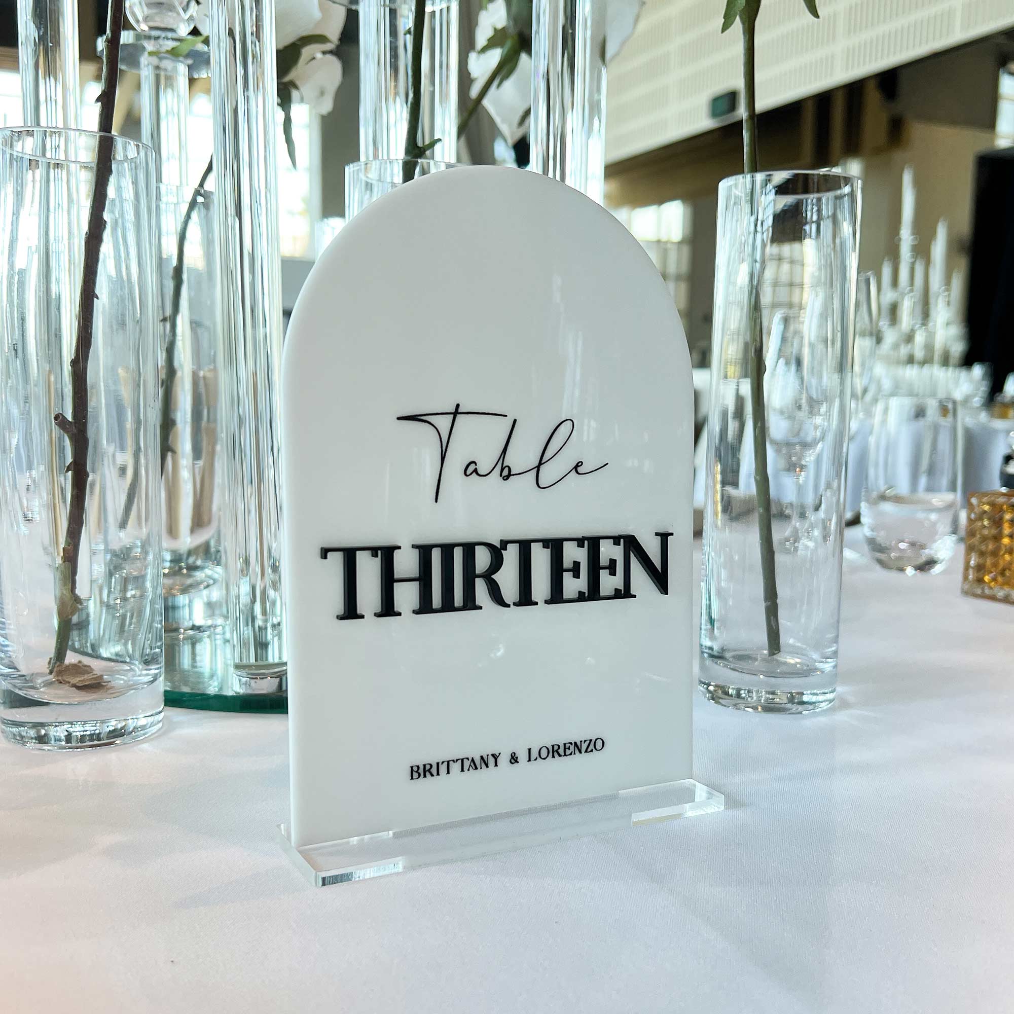 Brittany Acrylic Table Numbers