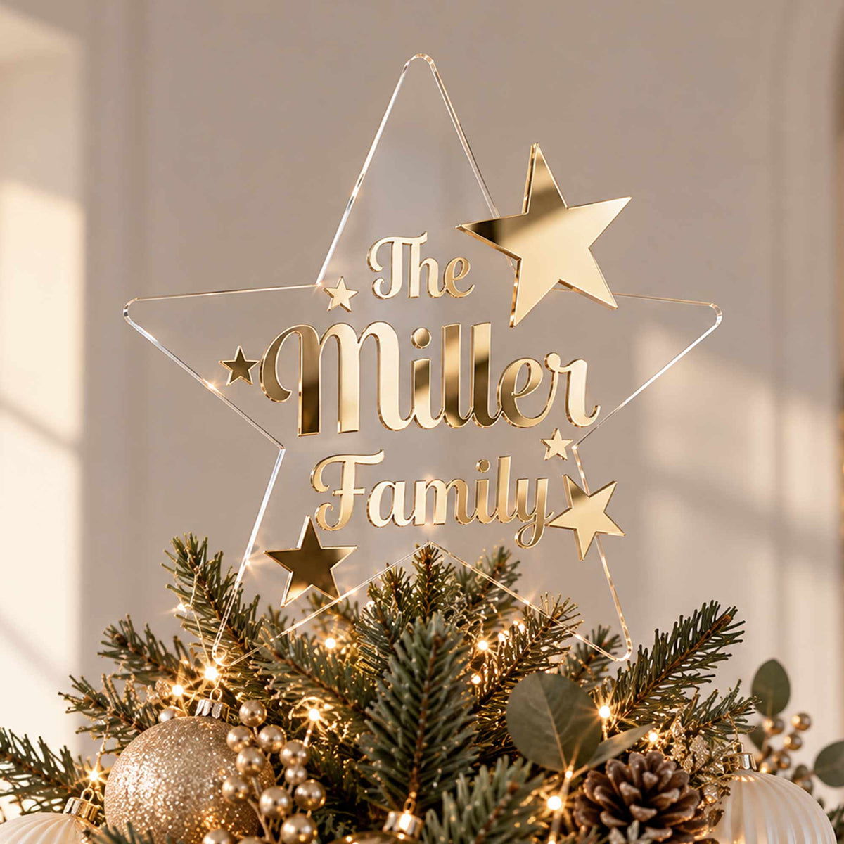 Floating Family Christmas Star