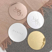 Personalised Mirror acrylic coasters