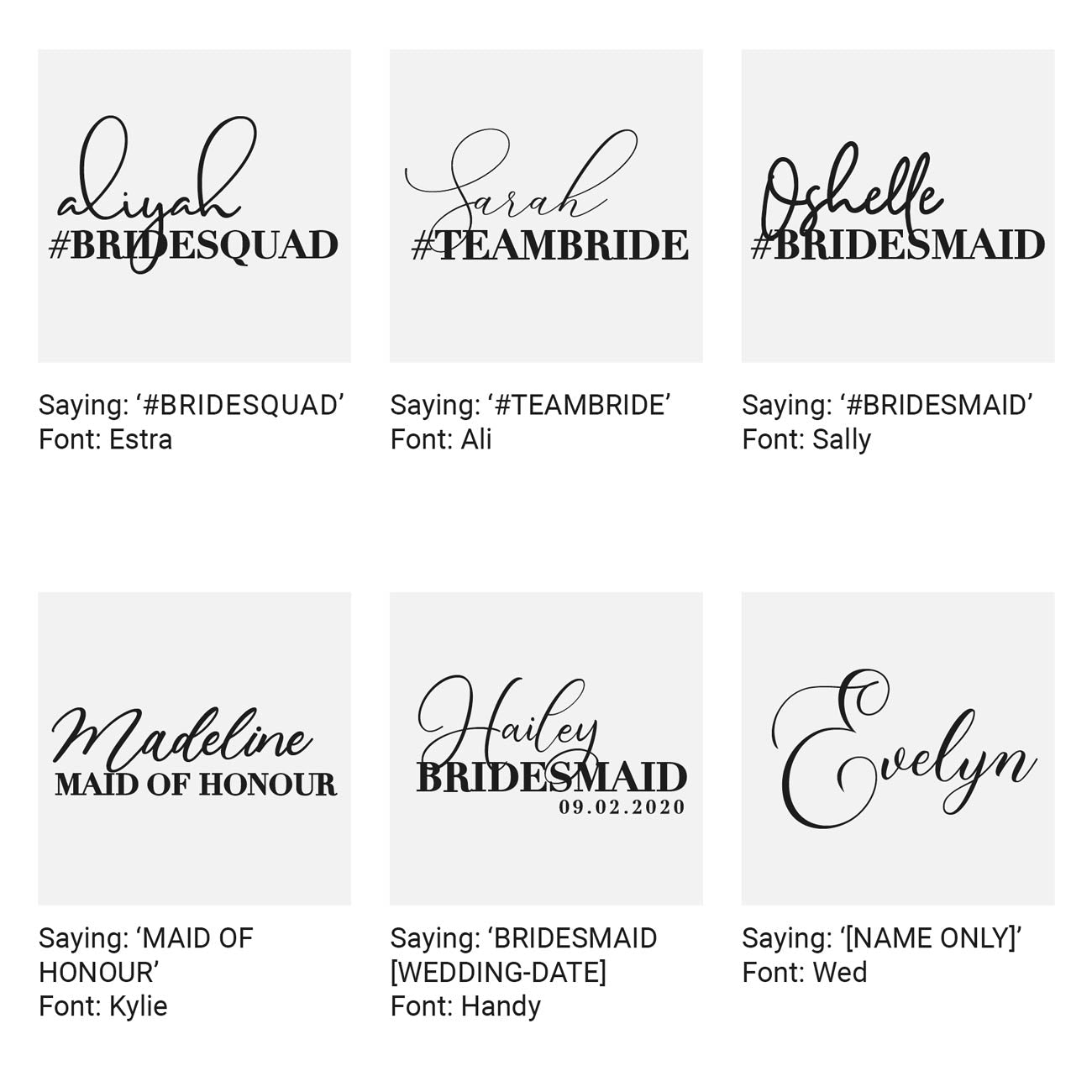 Bridesmaids Engraved Champagne Glass 175ml