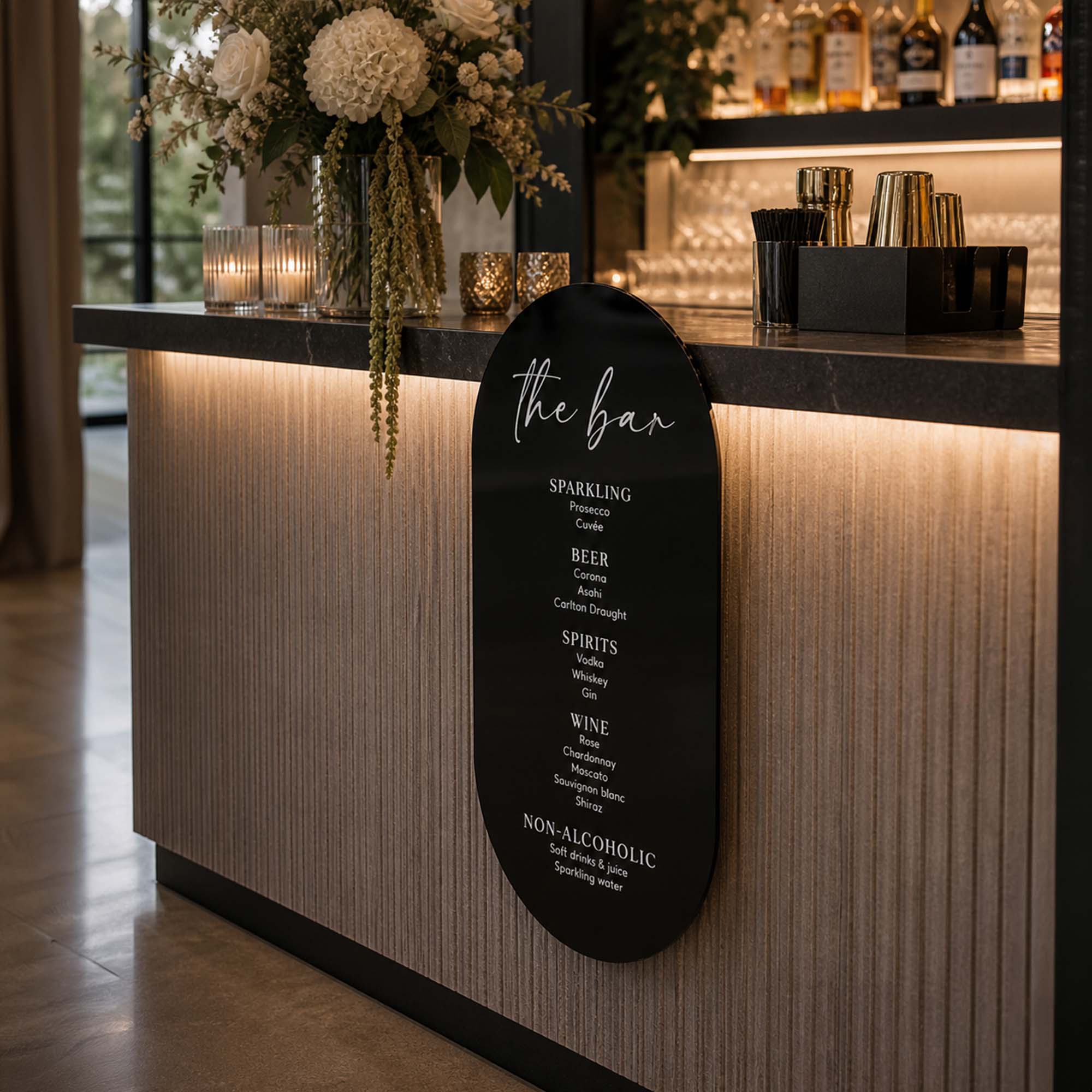 Double Arch Custom Bar/Menu sign