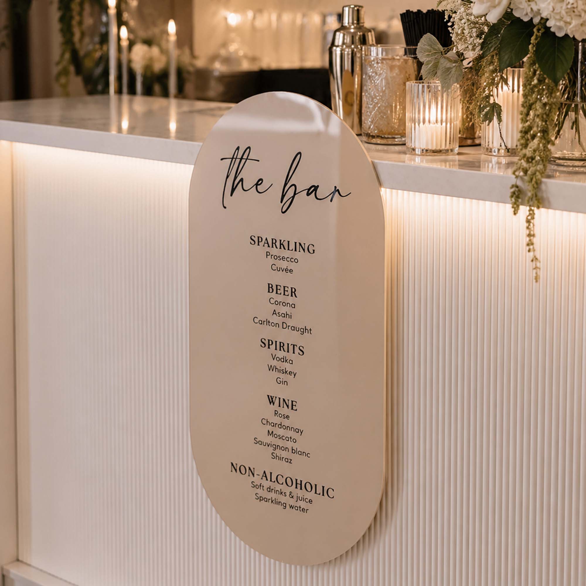 Double Arch Custom Bar/Menu sign