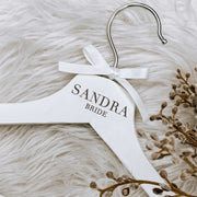 Engraved Custom White Wedding Dress Hangers Wedding White Coat Hangers Bride Dress Hanger Bridal Dress Hangers Bridesmaids Dresses Hangers