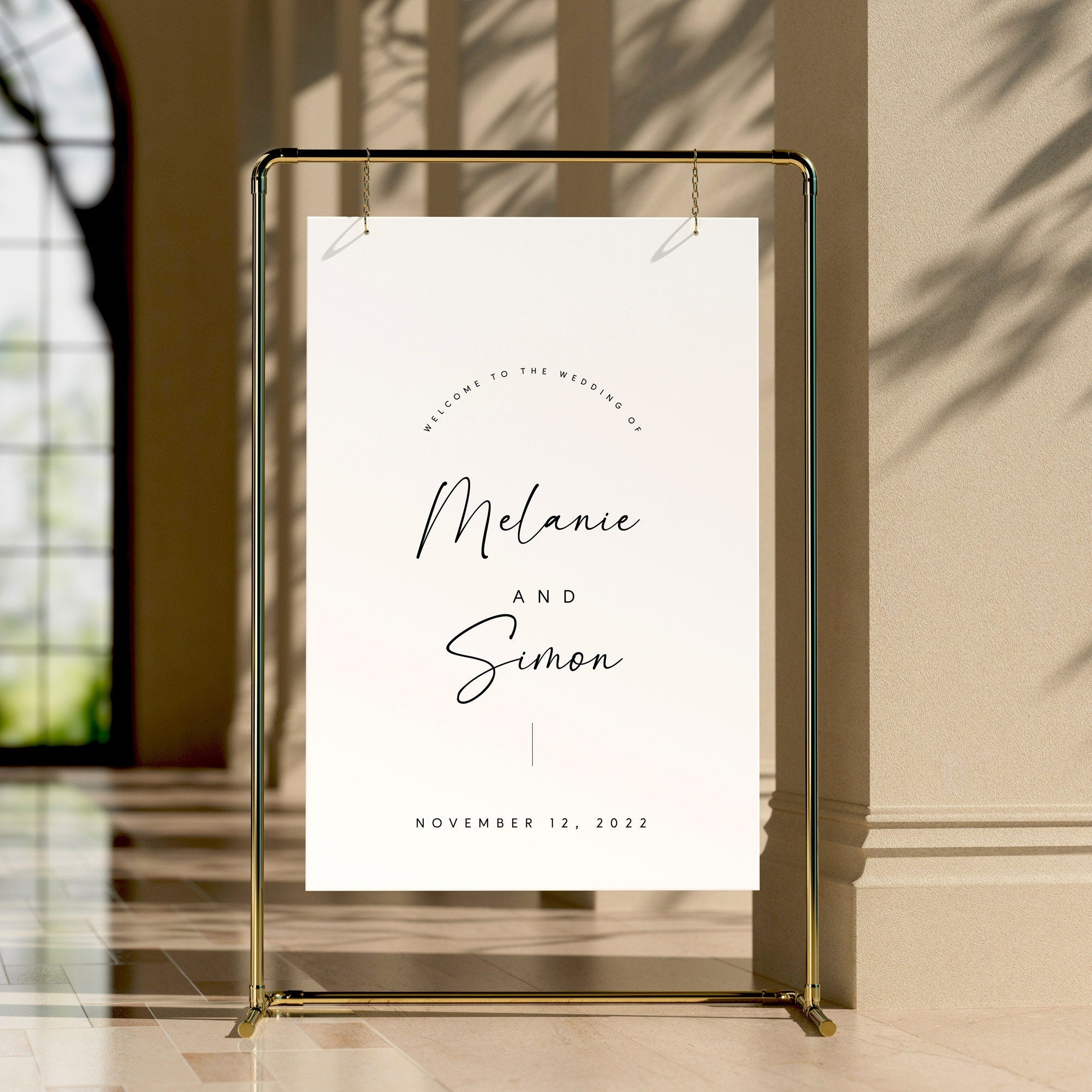 Melanie Acrylic Wedding Welcome Signage | Acrylic Sign | Event Signage | Wedding Decor | Welcome Sign| Wedding signs