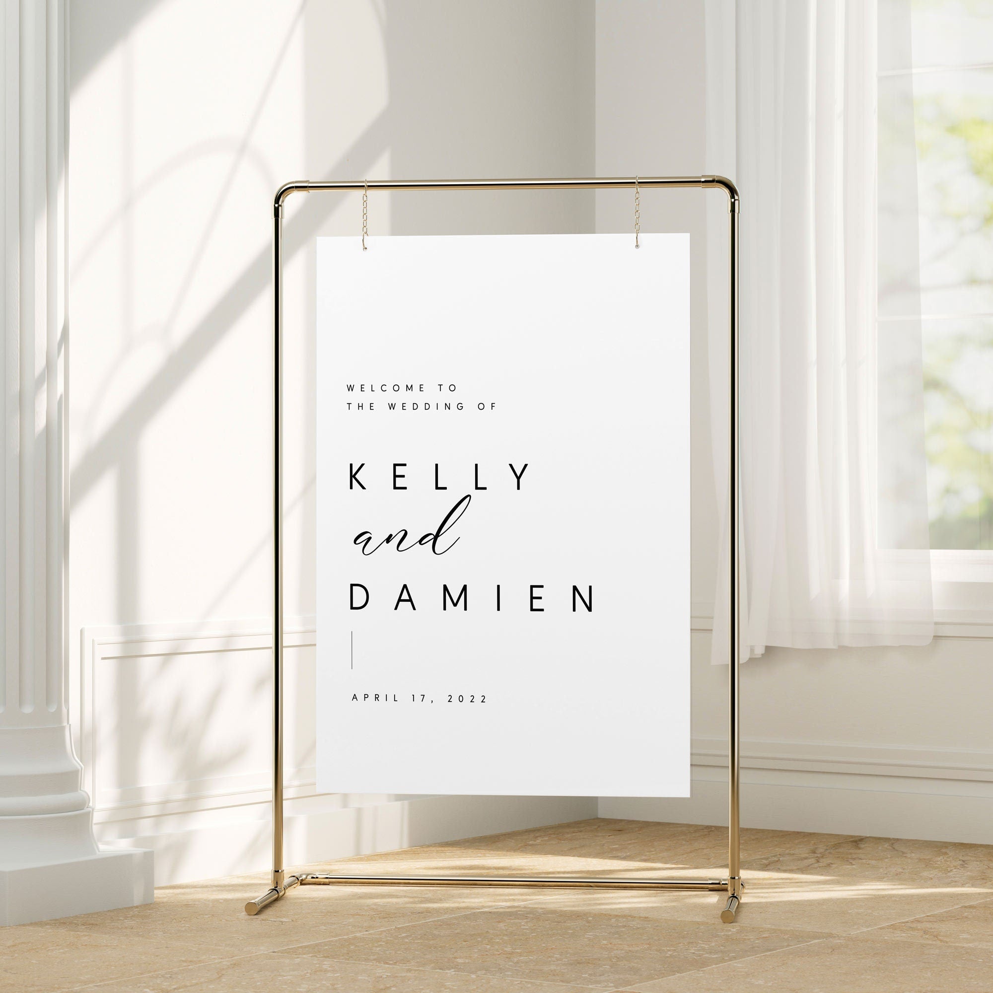 Modern Acrylic Wedding Welcome Sign| Wedding Signs |Acrylic Sign | Event Signage | Wedding Decor | Welcome Sign