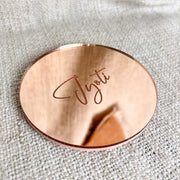 Personalised Mirror Coasters with Backing | Engraved Acrylic Coasters | Wedding Favours | Bonbonniere | Drink Coasters