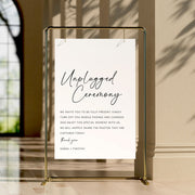Unplugged Ceremony Sign | Modern Acrylic Wedding Welcome Sign | Wedding signs| Acrylic Sign | Event Signage | Wedding Decor | Welcome Sign