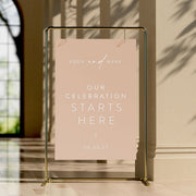Nude Welcome Sign | Modern Acrylic Wedding Welcome Sign | Acrylic Sign | Event Signage | Wedding Decor | Welcome Sign|Wedding signs