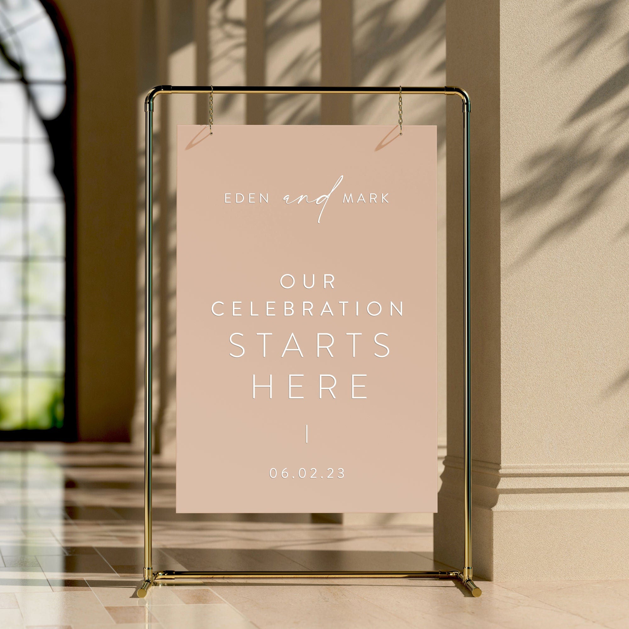 Nude Welcome Sign | Modern Acrylic Wedding Welcome Sign | Acrylic Sign | Event Signage | Wedding Decor | Welcome Sign|Wedding signs