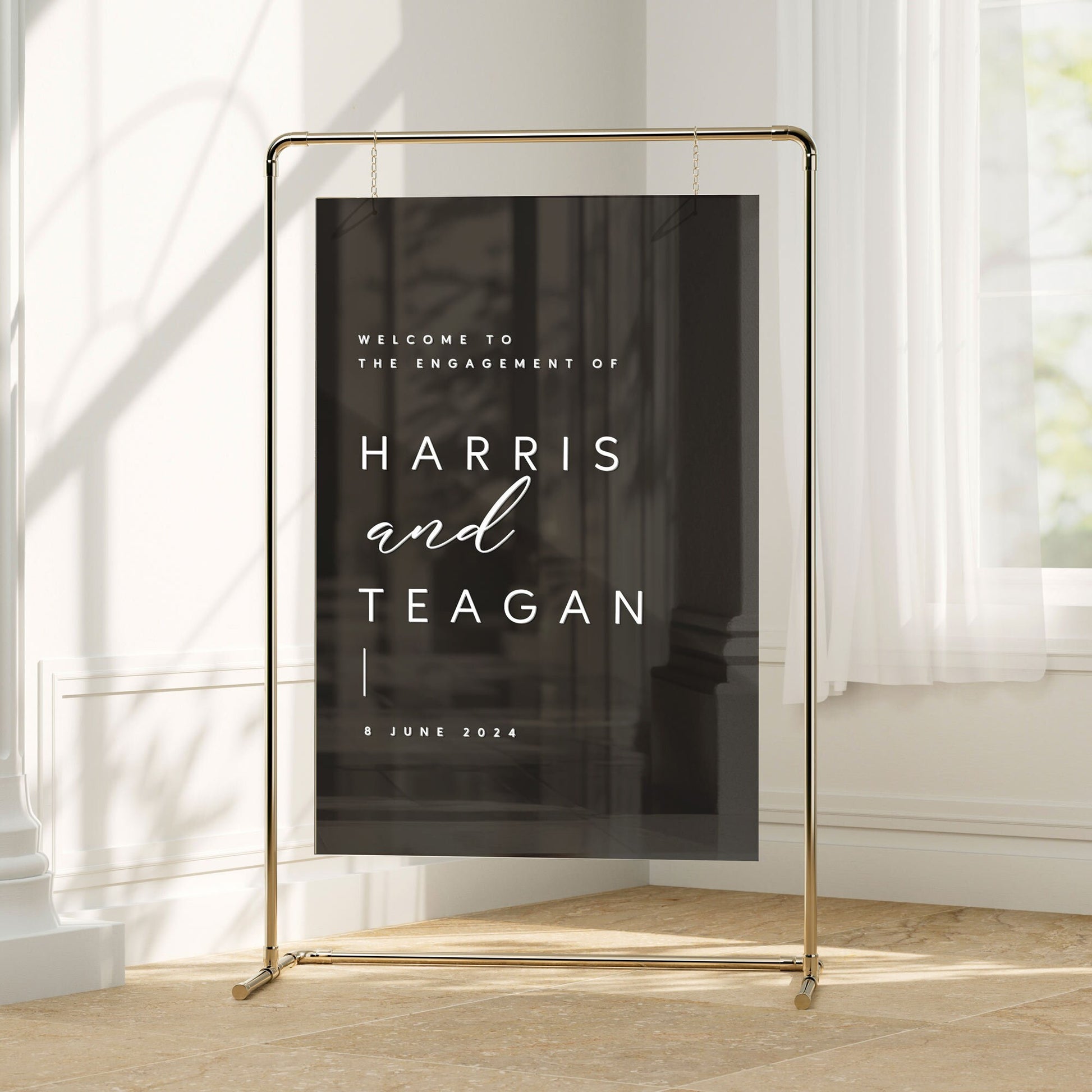 Teagan Mirror Acrylic Wedding Welcome Sign| Wedding signs| Acrylic Sign | Event Signage | Wedding Decor | Welcome Sign