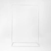 White Metal Sign Hanging Stand