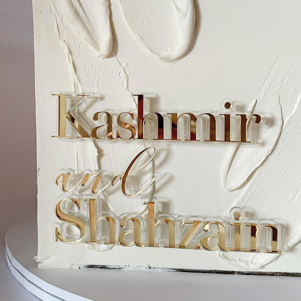 Custom Floating Layered Cake Fropper- wedding cake topper