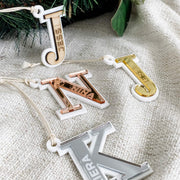 christmas ornament name initials