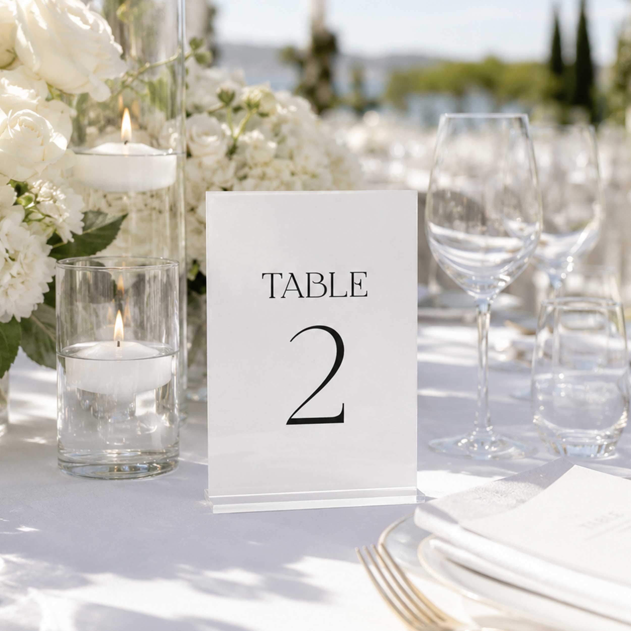 Paris Acrylic Table Numbers