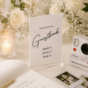 Acrylic Wedding Polaroid Guestbook Sign
