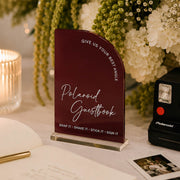 Acrylic Wedding Polaroid Guestbook Arch Sign