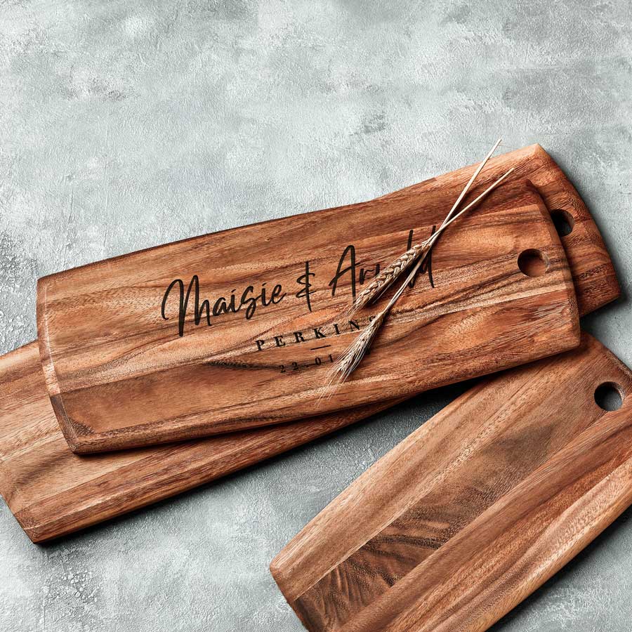 Engraved Wedding Serving Board
