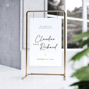 Claudine Acrylic Wedding Welcome Sign