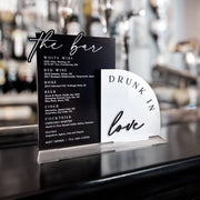 Personalised Layered Bar Menu Sign