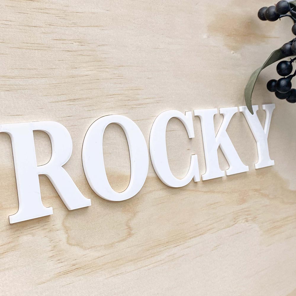 Classic Round Timber Name Plaque
