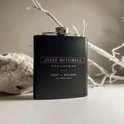 engraved groomsman flask