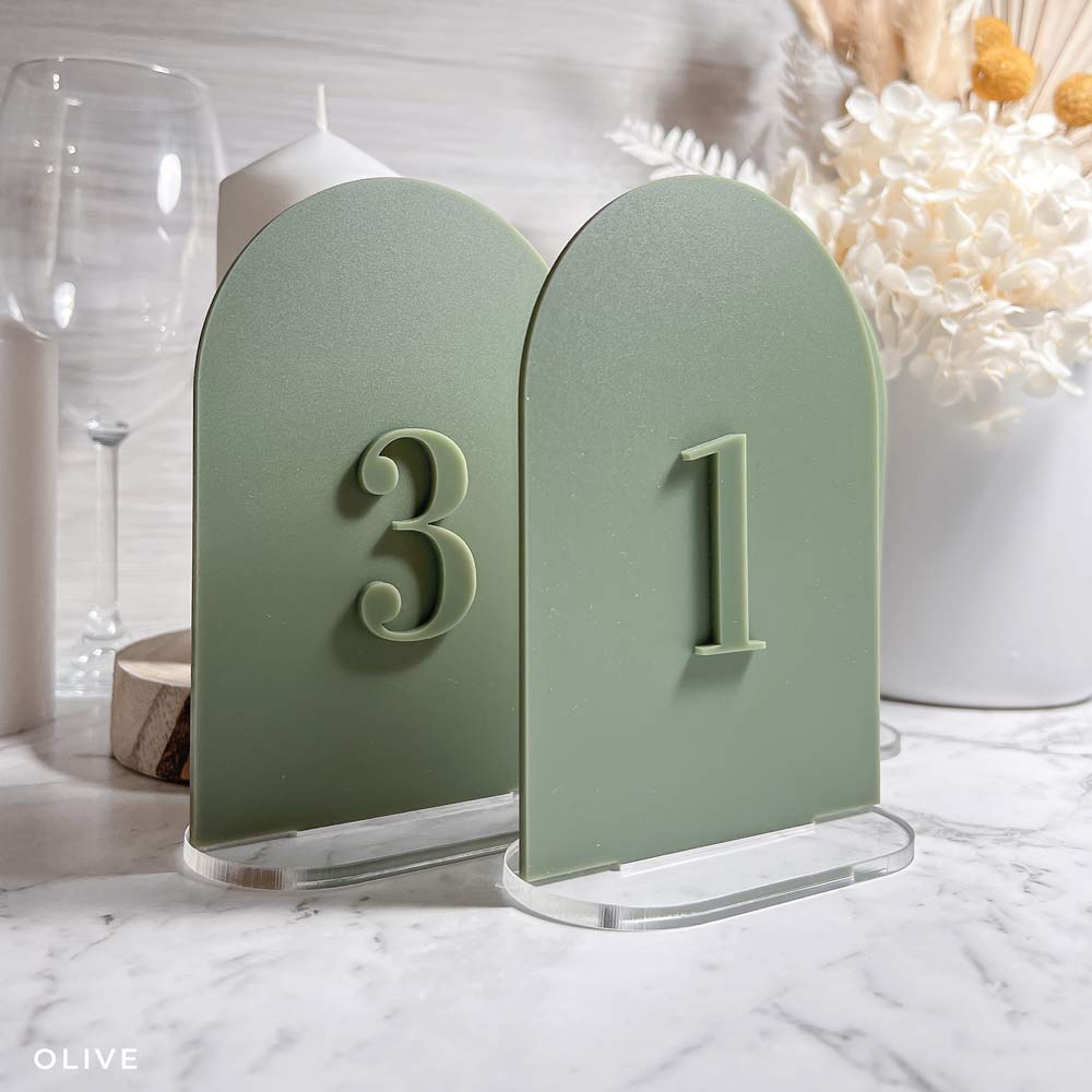 Matte Arch Table Numbers - view 5