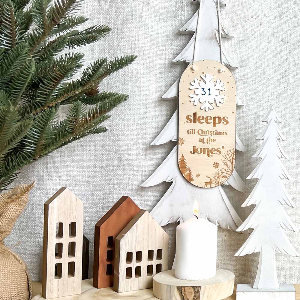 Sleeps till Christmas countdown